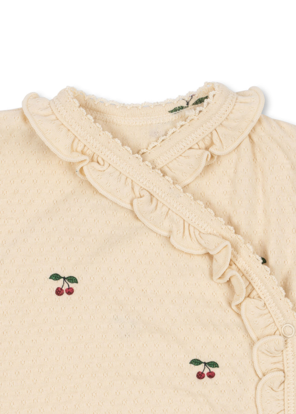 Konges Sløjd | Sui Newborn Frill Body - Cherry - Image 3