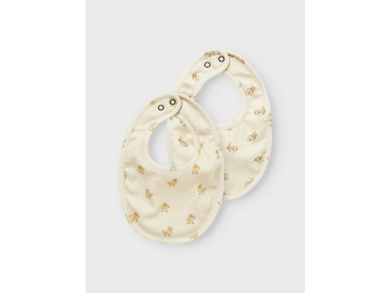 Lavo 2pk Bibs, Turtledove - Lil' Atelier
