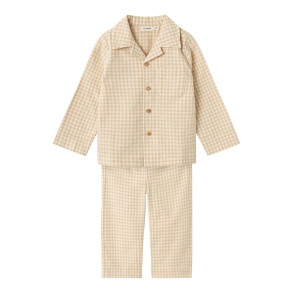 Sage Pyjamas Set, Turtledove - Lil' Atelier