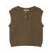 Ramlo Loose Short Knit Vest, Shitake - Lil' Atelier