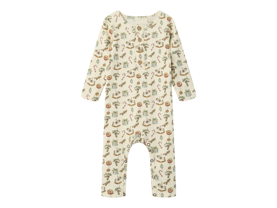 Gio Slim Suit Pysjamas, Turtledove - Lil' Atelier
