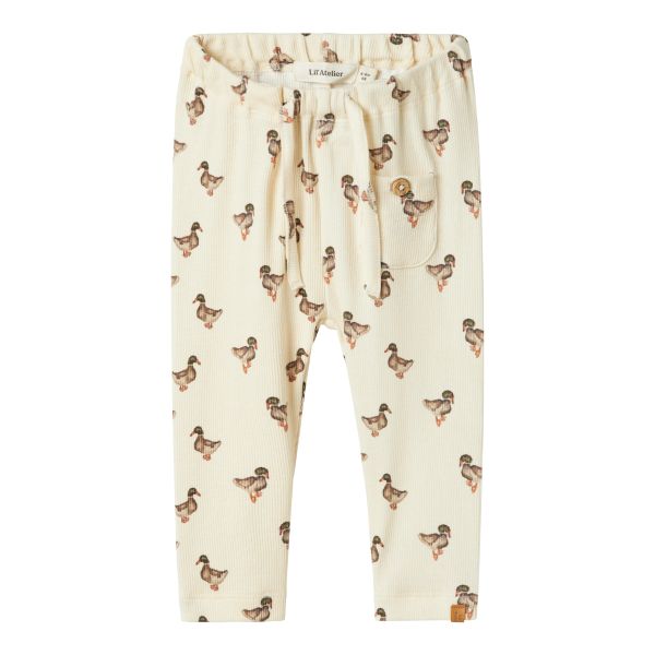 Gavo Elf Loose Pant, Turtledove Duck - Lil' Atelier