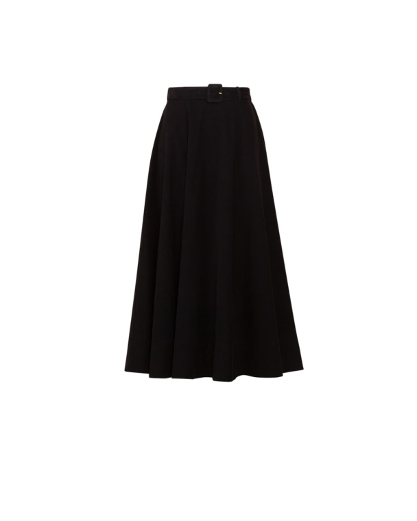 Baby Cord Maxi Skirt - Black - Image 2