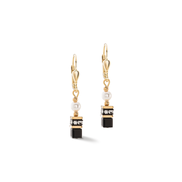 Earrings Sparkling Princess Gold & Black