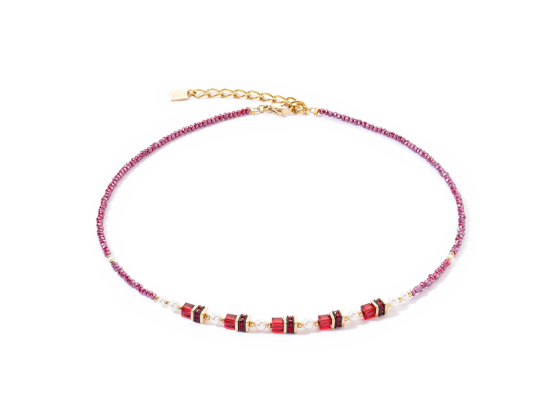 Necklace Sparkling Princess Gold & Red