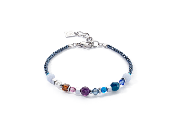 Bracelet Festive Spheres Silver & Royal