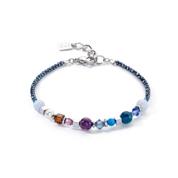 Bracelet Festive Spheres Silver & Royal