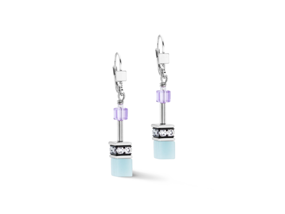 GEOCUBE Earrings Iconic Iconic Aqua & Lilac