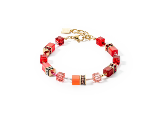 GEOCUBE Bracelet Iconic Gold & Red