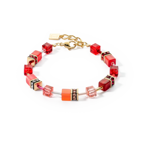 GEOCUBE Bracelet Iconic Gold & Red