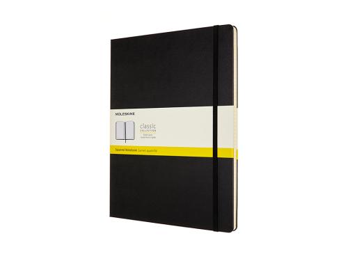 Moleskine Classic Notebook Hard XXL – Ruter Black