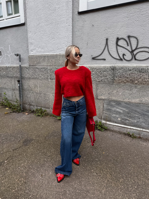 Safi pullover - Haute red - Image 3