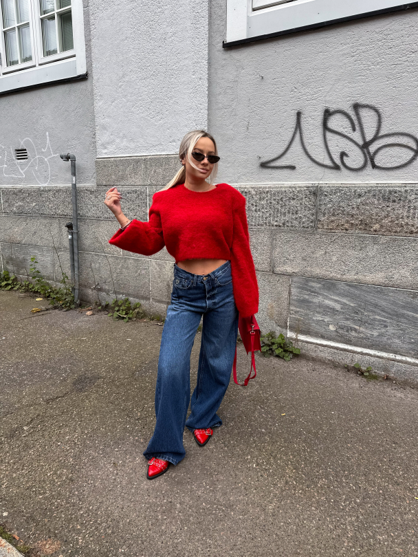 Safi pullover - Haute red - Image 4