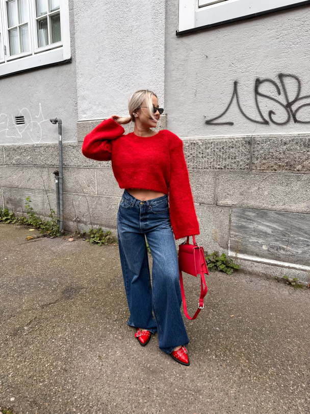 Safi pullover - Haute red - Image 5