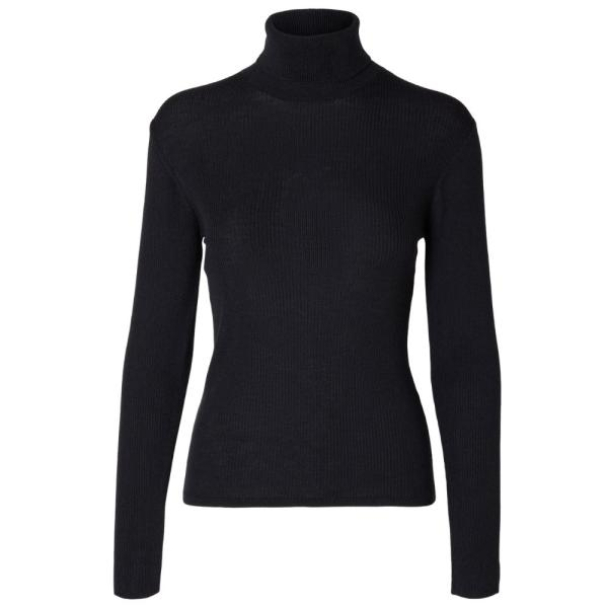 Naja Knit Roll-Neck - Black