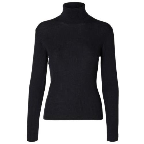 Naja Knit Roll-Neck - Black