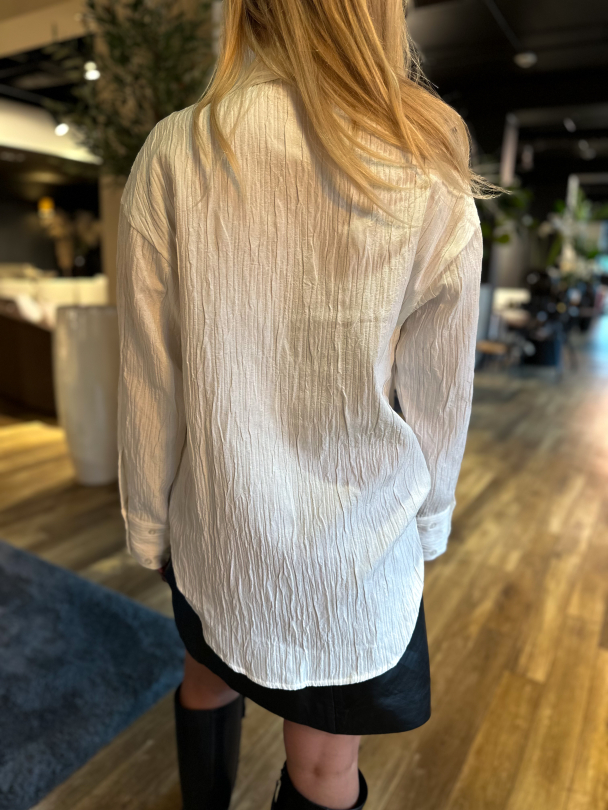 Iris Bow Shirt - Snow White - Image 3