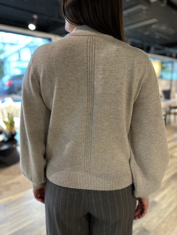 Nica High Neck Knit - Oatmeal  - Image 3