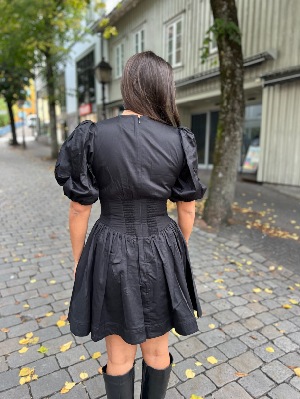Billie Corded Mini Dress - Black - Image 2