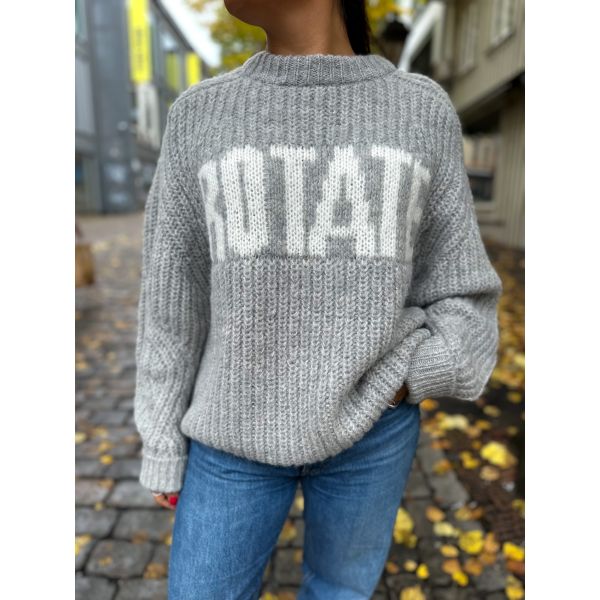 Knitted Logo Sweater - Opal Gray