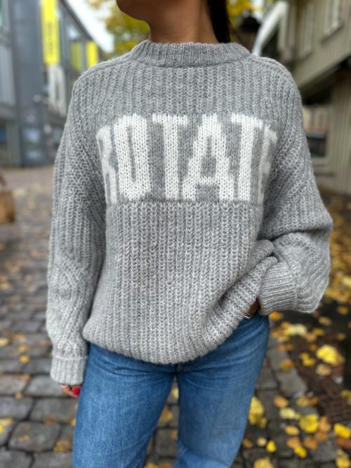 Knitted Logo Sweater - Opal Gray