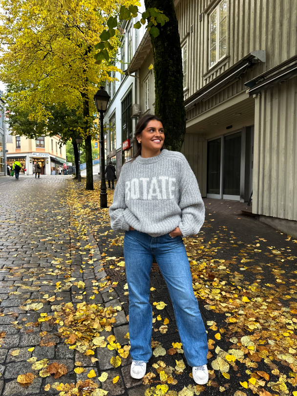 Knitted Logo Sweater - Opal Gray - Image 2