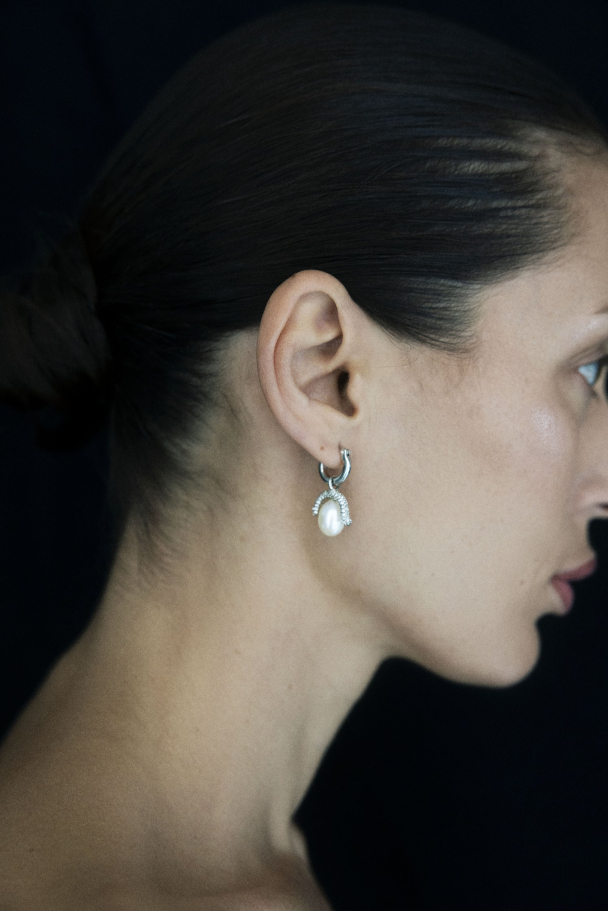 BABY PARIS EARRINGS SILVER - Image 2