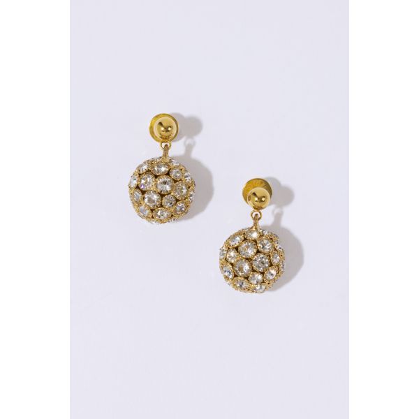 CRYSTAL SPHERES EARRINGS