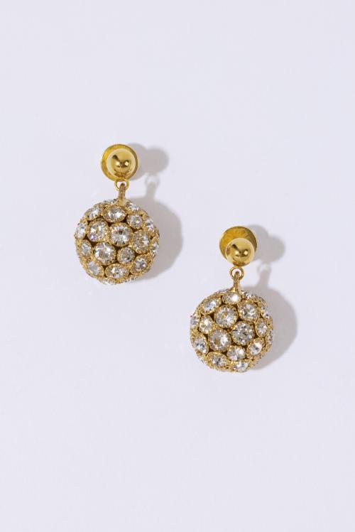 CRYSTAL SPHERES EARRINGS