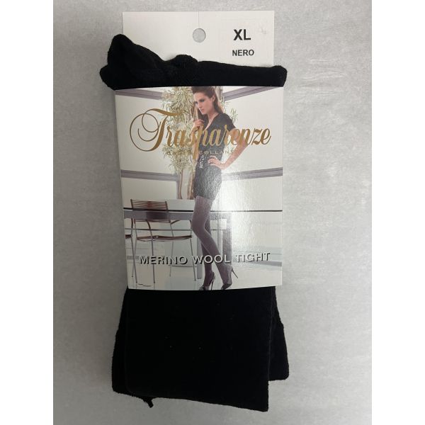 Trasparenze Merino ull tights, Noisette