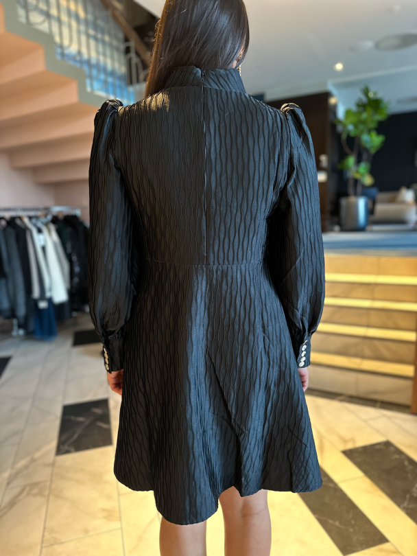 Ripple Dress - Black - Image 2