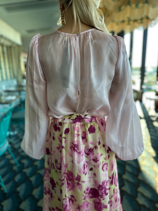 Cupro Blouse - Blush - Image 2