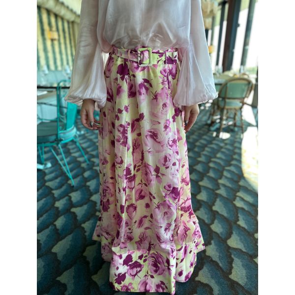 Cupro Maxi Skirt - Rose Bed