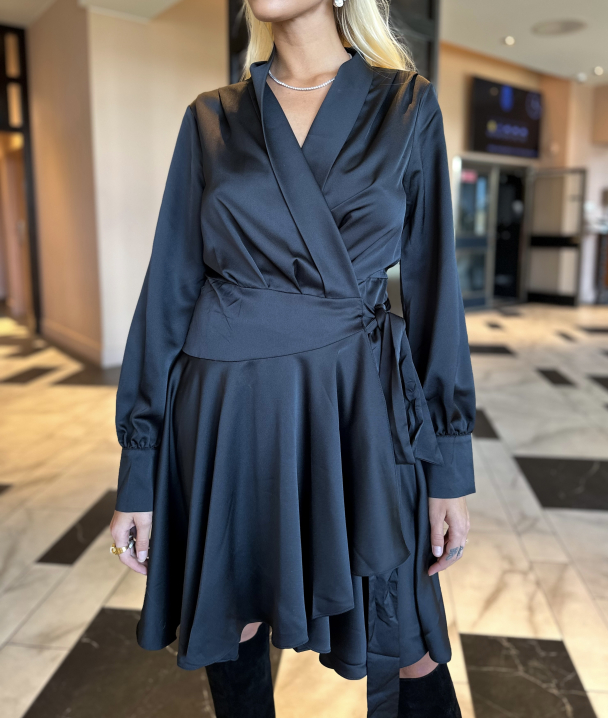 Iza Mini Dress - Black  - Image 1