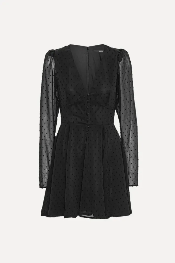 Long Sleeve Mini Dress - Black - Image 3