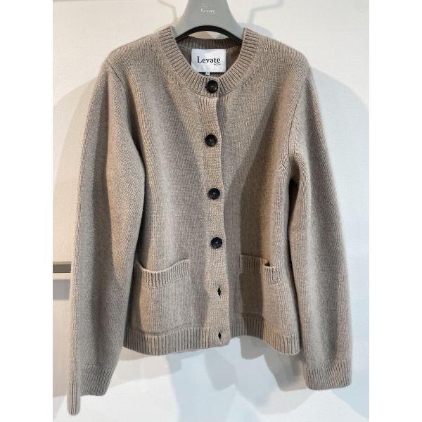 Perle 9 Cardigan Beige