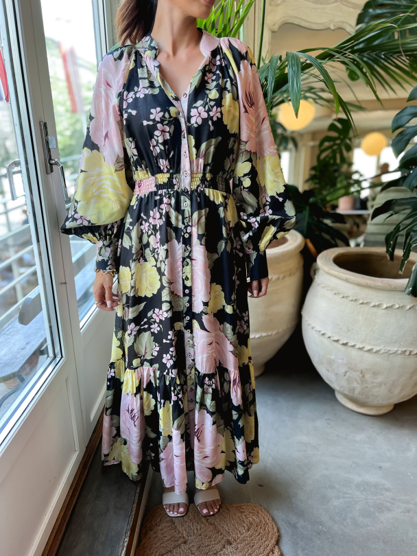 Viscose Maxi Dress - Evening Bouquet  - Image 1