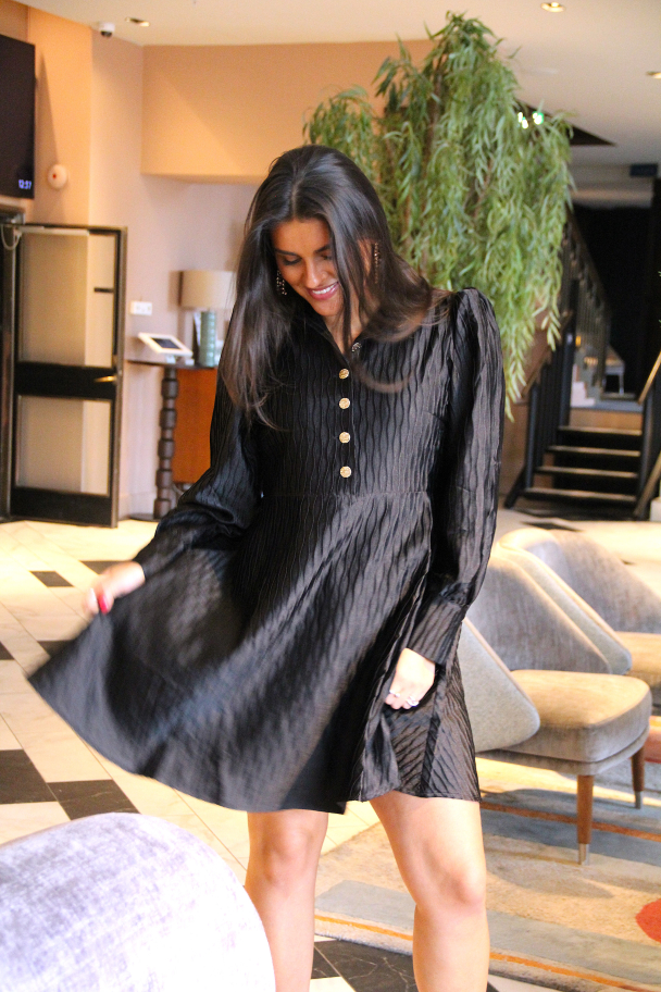Ripple Dress - Black - Image 6