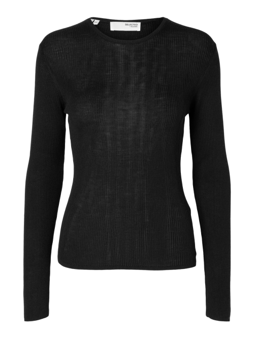 Naja Knit O-Neck - Black