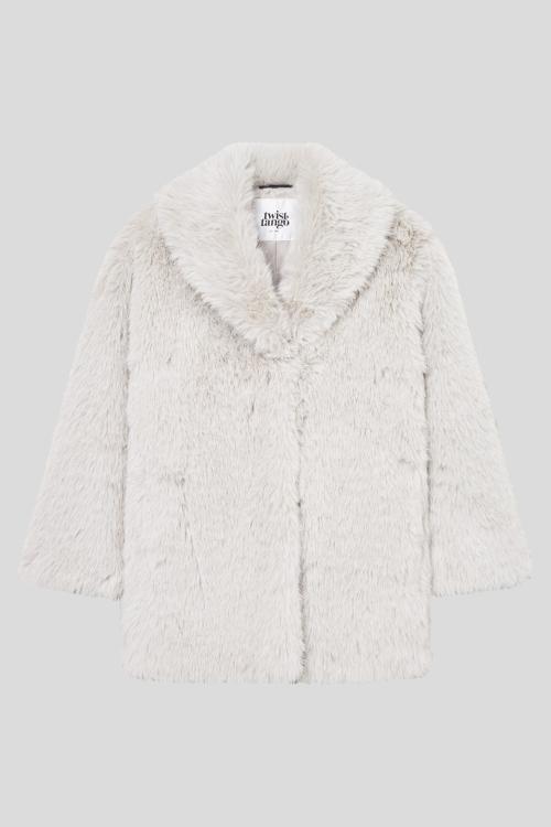 Davos Faux Fur jacket -  Greige