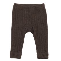 Bukse Ull Rib - Mørk Brun