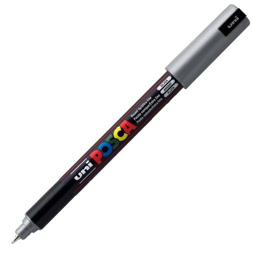 Uni POSCA PC-1MR – Ultra-Fine 0,7mm – 26 Silver