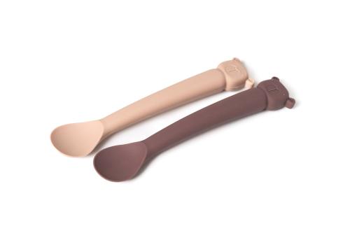 the cotton cloud | Spoon Set Lili the Bear - Plum/Blush