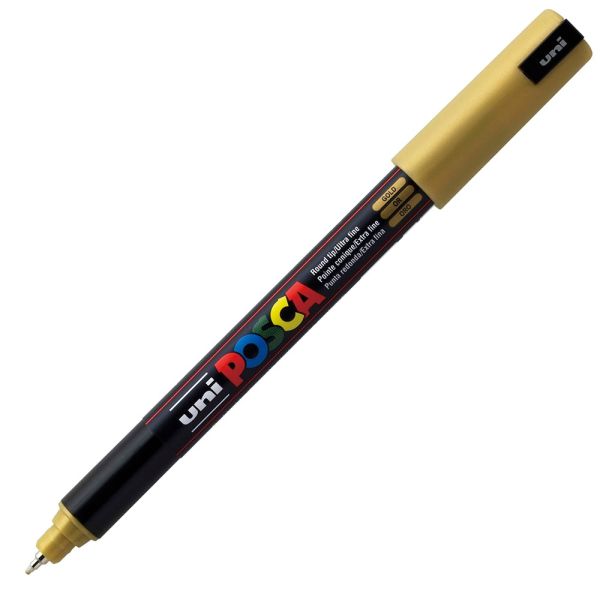 Uni POSCA PC-1MR – Ultra-Fine 0,7mm – 25 Gold