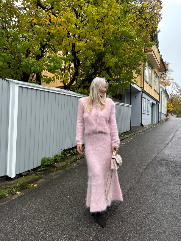 Knit Skirt - Dusty Pink  - Image 3