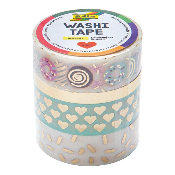 Folia Washi Tape – 4 ruller 
