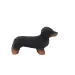 Hund, Dachshund - dyrefigur i tre