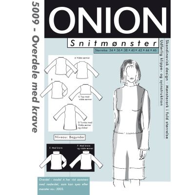Onion 5009- Overdel med krage str 34- 46
