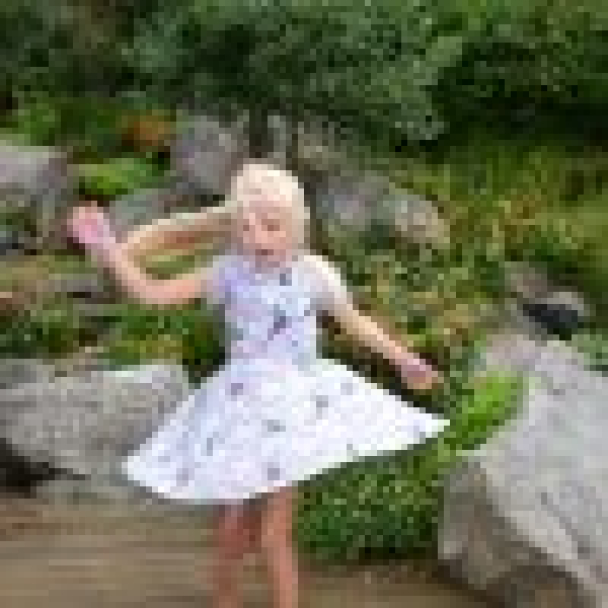 Jerseykjole med sving,barn - Image 2