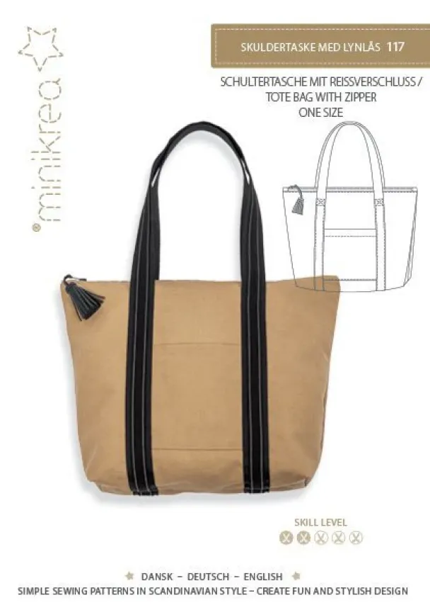 Minikrea 117- Skulderveske med glidelås - Image 1